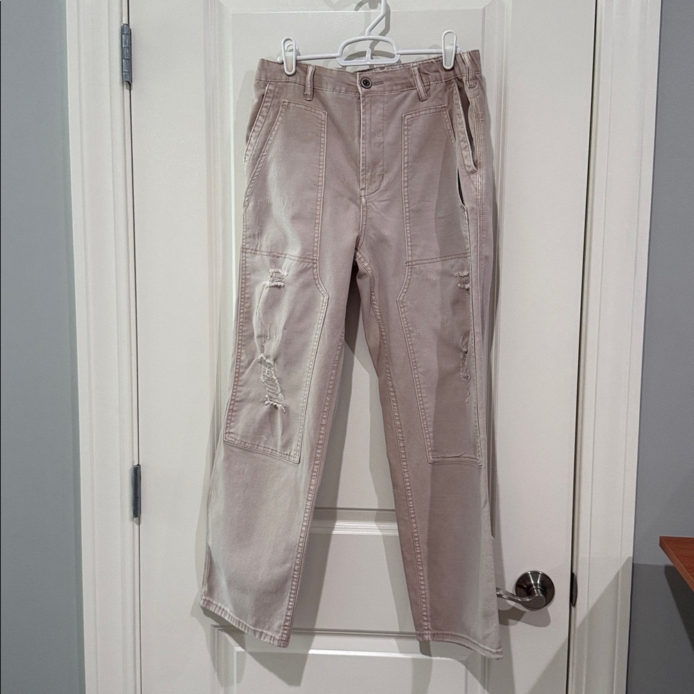 Women’s Pale Pink Cargo Pants